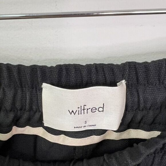 Aritzia Wilfred Buffon Black Elastic Waist Crepe Jogger Style Pants - Picture 7 of 9